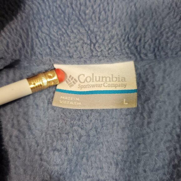 Columbia Benton Springs Full Zip Front Fleece Jacket Women's Large Blue - Picture 3 of 3